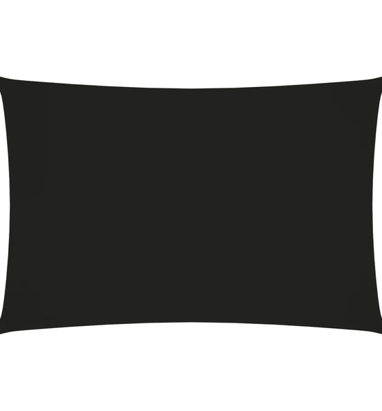 Sonnensegel Oxford-Gewebe Rechteckig 2x4 m Schwarz