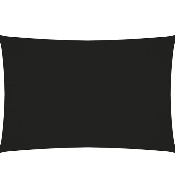 Sonnensegel Oxford-Gewebe Rechteckig 2x4,5 m Schwarz