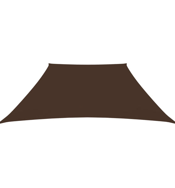 Sonnensegel Oxford-Gewebe Trapezförmig 3/5x4 m Braun