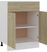 Schubunterschrank Sonoma-Eiche 60x46x81,5 cm Holzwerkstoff