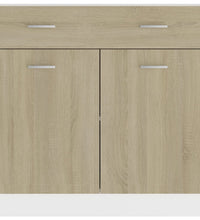 Schubunterschrank Sonoma-Eiche 80x46x81,5 cm Holzwerkstoff