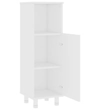 Badezimmerschrank Weiß 30x30x95 cm Holzwerkstoff