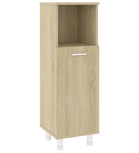 Badezimmerschrank Sonoma-Eiche 30x30x95 cm Holzwerkstoff