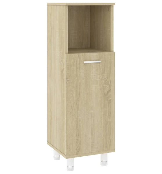 Badezimmerschrank Sonoma-Eiche 30x30x95 cm Holzwerkstoff