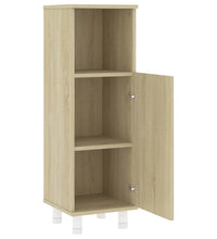Badezimmerschrank Sonoma-Eiche 30x30x95 cm Holzwerkstoff