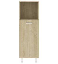 Badezimmerschrank Sonoma-Eiche 30x30x95 cm Holzwerkstoff