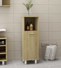 Badezimmerschrank Sonoma-Eiche 30x30x95 cm Holzwerkstoff