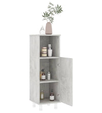 Badezimmerschrank Betongrau 30x30x95 cm Holzwerkstoff