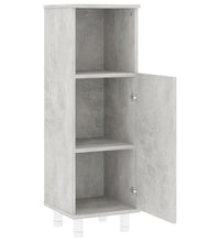 Badezimmerschrank Betongrau 30x30x95 cm Holzwerkstoff