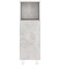 Badezimmerschrank Betongrau 30x30x95 cm Holzwerkstoff
