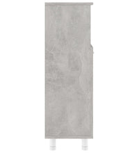 Badezimmerschrank Betongrau 30x30x95 cm Holzwerkstoff