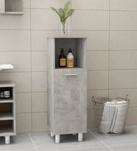 Badezimmerschrank Betongrau 30x30x95 cm Holzwerkstoff
