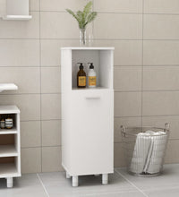 Badezimmerschrank Hochglanz-Weiß 30x30x95 cm Holzwerkstoff