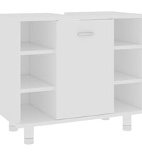 Badezimmerschrank Weiß 60x32x53,5 cm Holzwerkstoff