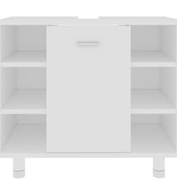 Badezimmerschrank Weiß 60x32x53,5 cm Holzwerkstoff