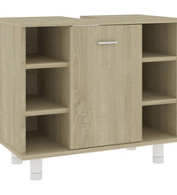 Badezimmerschrank Sonoma-Eiche 60x32x53,5 cm Holzwerkstoff
