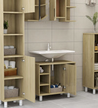 Badezimmerschrank Sonoma-Eiche 60x32x53,5 cm Holzwerkstoff