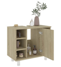 Badezimmerschrank Sonoma-Eiche 60x32x53,5 cm Holzwerkstoff