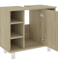 Badezimmerschrank Sonoma-Eiche 60x32x53,5 cm Holzwerkstoff