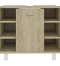 Badezimmerschrank Sonoma-Eiche 60x32x53,5 cm Holzwerkstoff