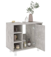 Badezimmerschrank Betongrau 60x32x53,5 cm Holzwerkstoff