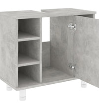 Badezimmerschrank Betongrau 60x32x53,5 cm Holzwerkstoff
