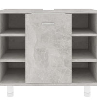 Badezimmerschrank Betongrau 60x32x53,5 cm Holzwerkstoff