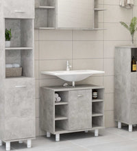 Badezimmerschrank Betongrau 60x32x53,5 cm Holzwerkstoff