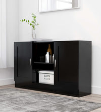 Sideboard Schwarz 120x30,5x70 cm Holzwerkstoff