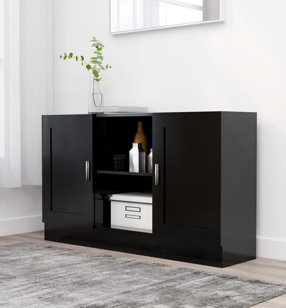 Sideboard Schwarz 120x30,5x70 cm Holzwerkstoff