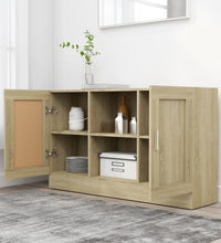 Sideboard Sonoma-Eiche 120x30,5x70 cm Holzwerkstoff