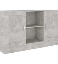 Sideboard Betongrau 120x30,5x70 cm Holzwerkstoff