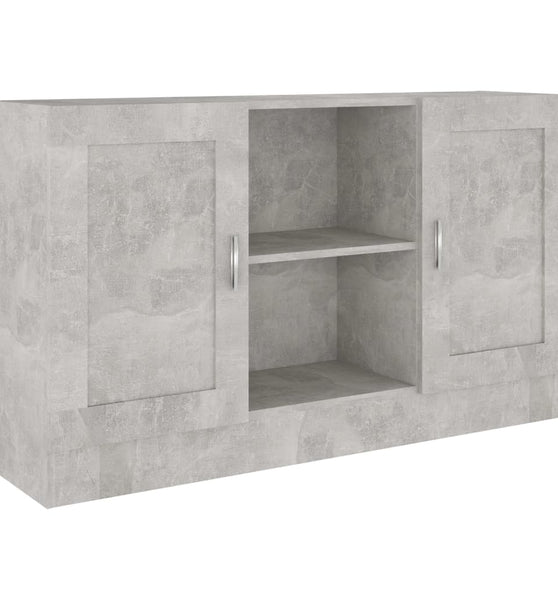 Sideboard Betongrau 120x30,5x70 cm Holzwerkstoff