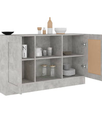 Sideboard Betongrau 120x30,5x70 cm Holzwerkstoff