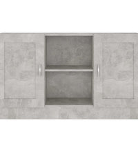 Sideboard Betongrau 120x30,5x70 cm Holzwerkstoff