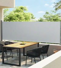 Ausziehbare Seitenmarkise 140x600 cm Grau