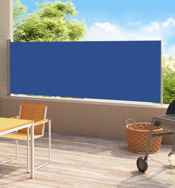 Seitenmarkise Ausziehbar 180x500 cm Blau