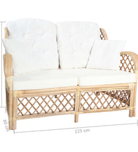2-Sitzer-Sofa Rattan