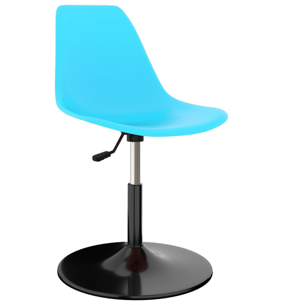 Drehbare Esszimmerstühle 2 Stk. Blau PP