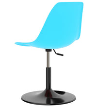 Drehbare Esszimmerstühle 2 Stk. Blau PP