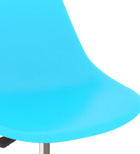 Drehbare Esszimmerstühle 2 Stk. Blau PP