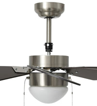 Deckenventilator mit Lampe 76 cm Dunkelbraun