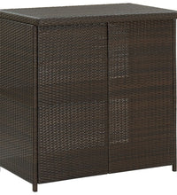3-tlg. Bar Set Poly Rattan Braun