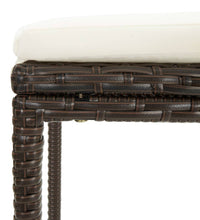 3-tlg. Bar Set Poly Rattan Braun