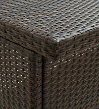 3-tlg. Bar Set Poly Rattan Braun