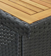 3-tlg. Bar-Set Poly Rattan Schwarz
