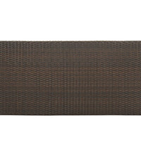 Bartisch mit Regal Braun 120x60x110 cm Poly Rattan