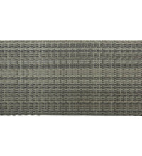 Bartisch mit Regal Grau 120x60x110 cm Poly Rattan