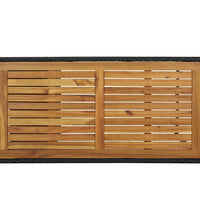 Bartisch mit Regal Schwarz 120x60x110 cm Poly Rattan