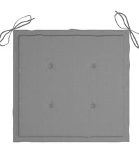 Gartenstuhl-Kissen 2 Stk. Grau 40x40x3 cm Oxford-Gewebe